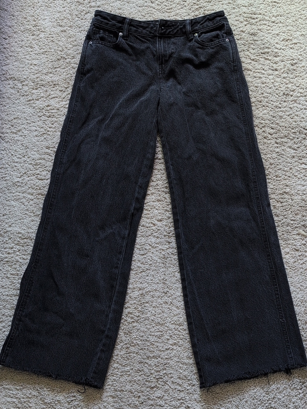 PacSun Black Wide-Leg High-Rise Jeans